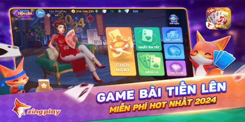 Game chơi Tiến lên miền Bắc thú vị với nhiều tính năng đa dạng